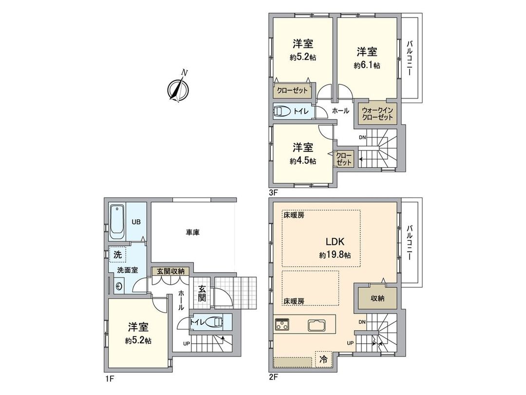 New Build 4LDK House in Tokorozawa, Saitama | 115.66 sqm - Thumbnail 3