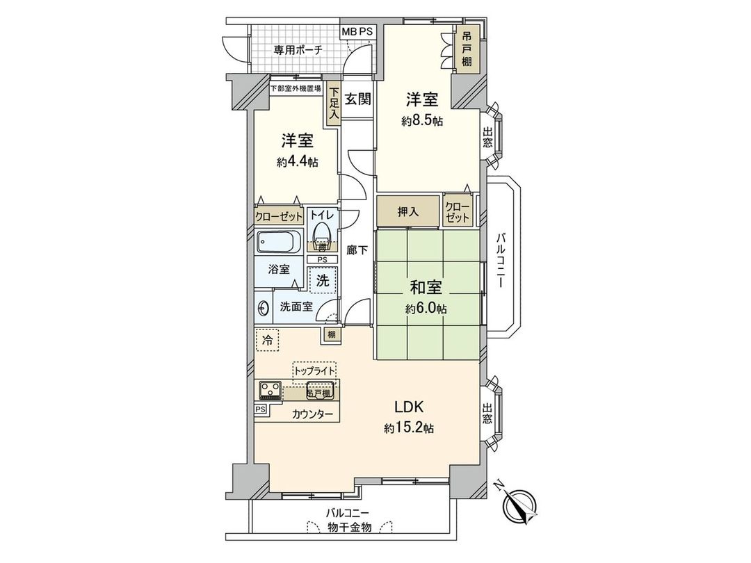 Renovated 3LDK Apartment in Katase Kaigan, Fujisawa - Thumbnail 3