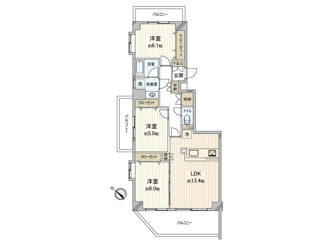 Renovated 3LDK Apartment 72m² in Aoba Ward, Yokohama - Thumbnail 3