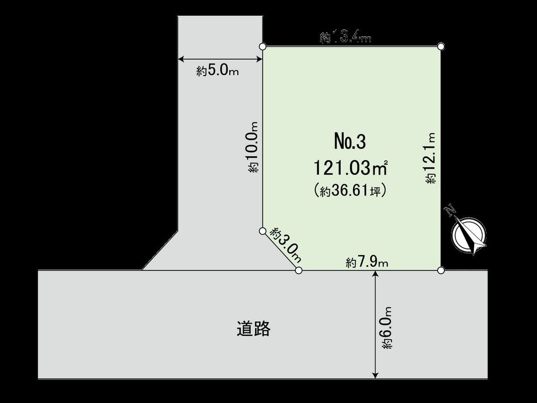 Land for Sale in Kunitachi City Yabo, Tokyo - 121.03 sqm - Thumbnail 3