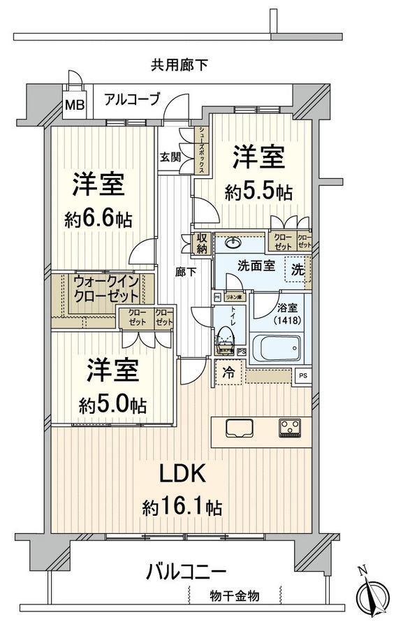3LDK Apartment for Sale in Suita, Osaka Near Senrioka Station - Thumbnail 3