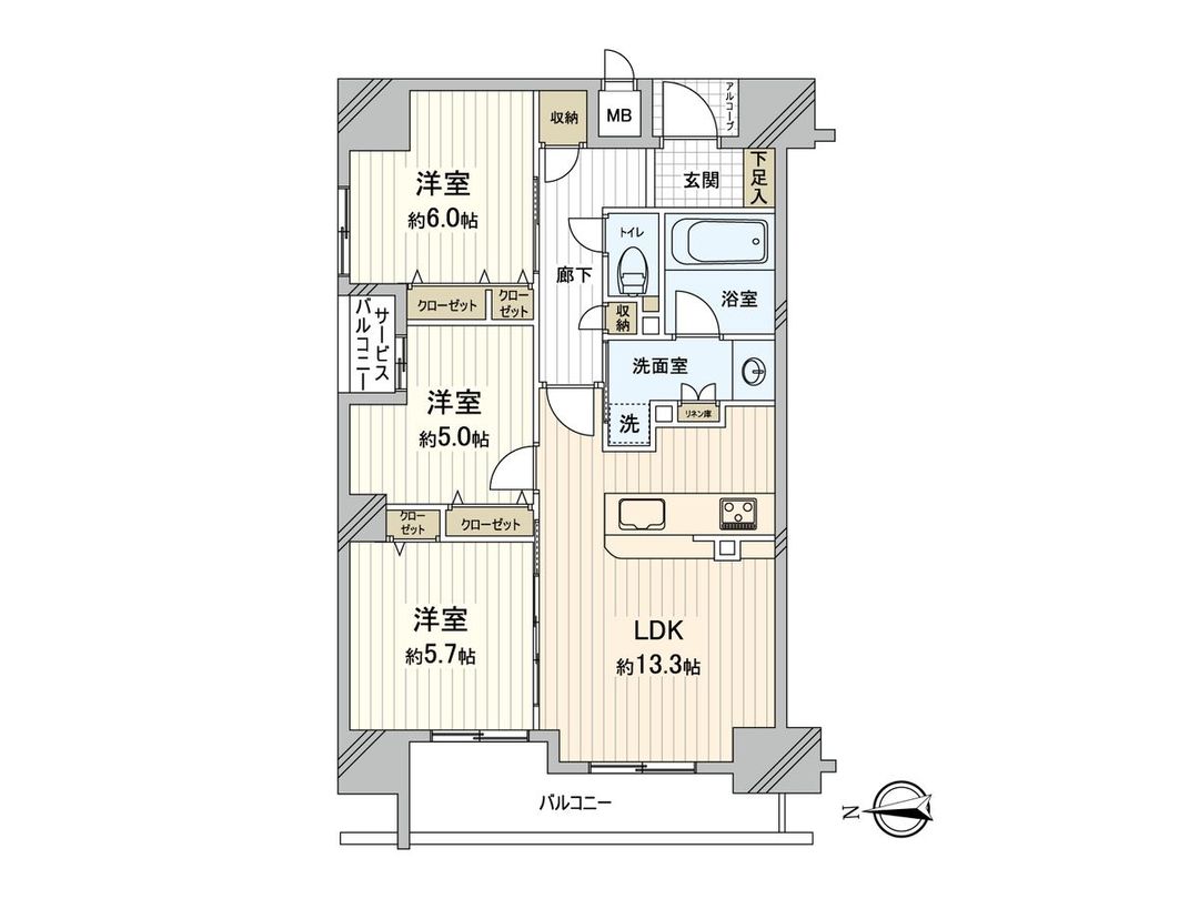 Eslead Joto Central 3LDK Apartment for Sale in Osaka - Thumbnail 3