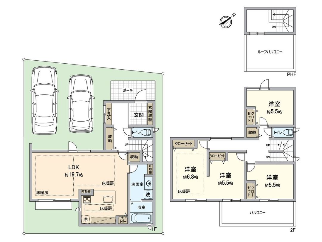 New 4LDK House in Kasugai, Aichi - G-STYLE Ochiai Park West - Thumbnail 2