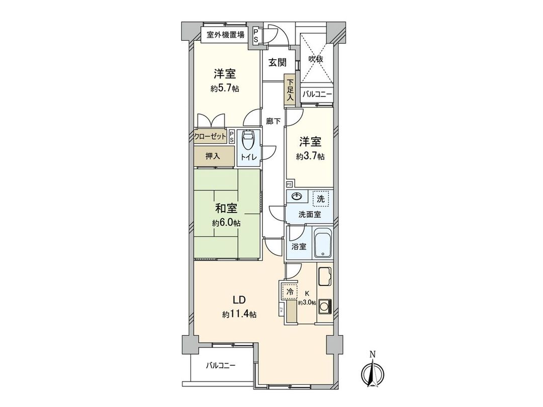 Grand Maison Yamato 3LDK Apartment for Sale in Yamato - Thumbnail 3