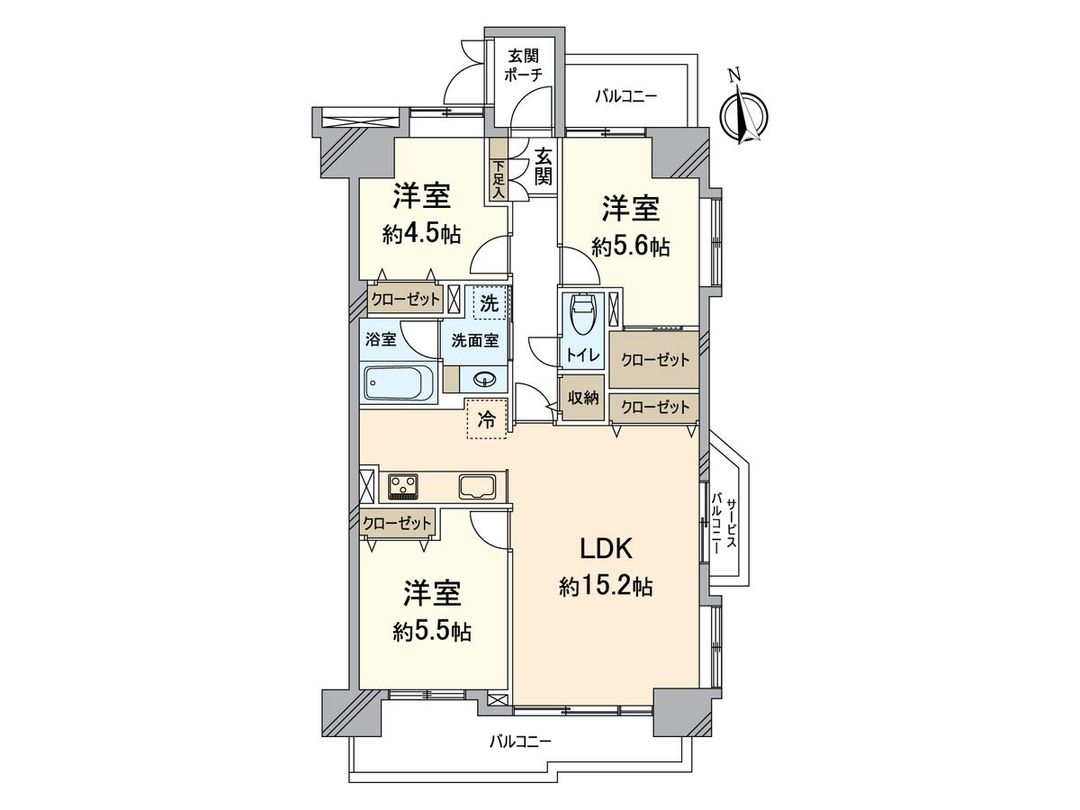 3LDK Apartment for Sale in Koga City, Fukuoka - Thumbnail 3