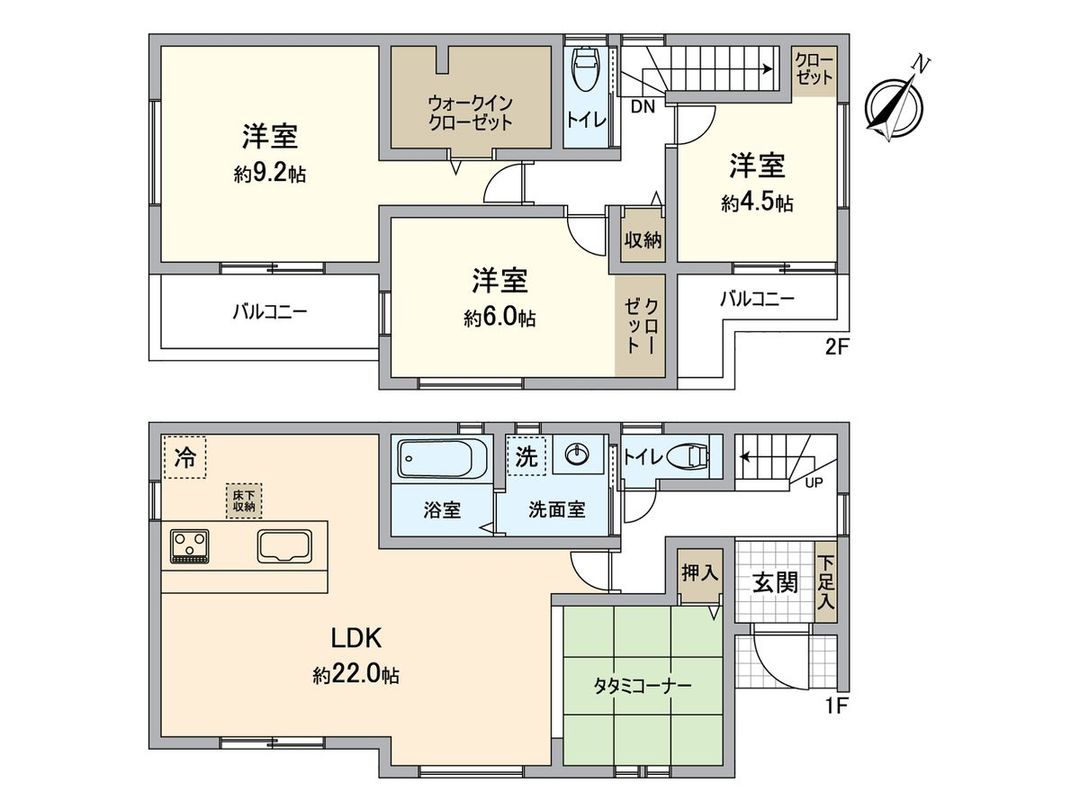 New Build 3LDK House in Komaki, Aichi | 99.63 sqm - Thumbnail 3