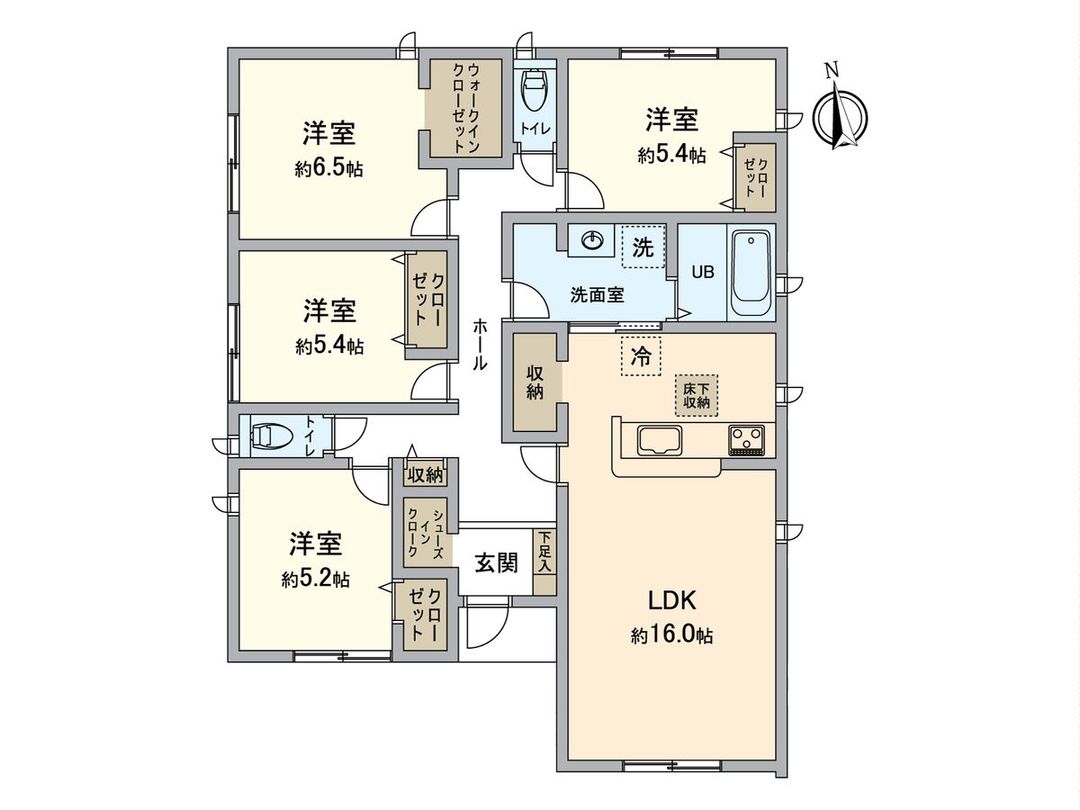 New 4LDK Single-Story House for Sale in Komaki, Aichi - Thumbnail 3