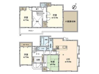 4LDK Detached House Near Gan'nosu Station in Higashi Ward — Floorplan, Higashi, Fukuoka