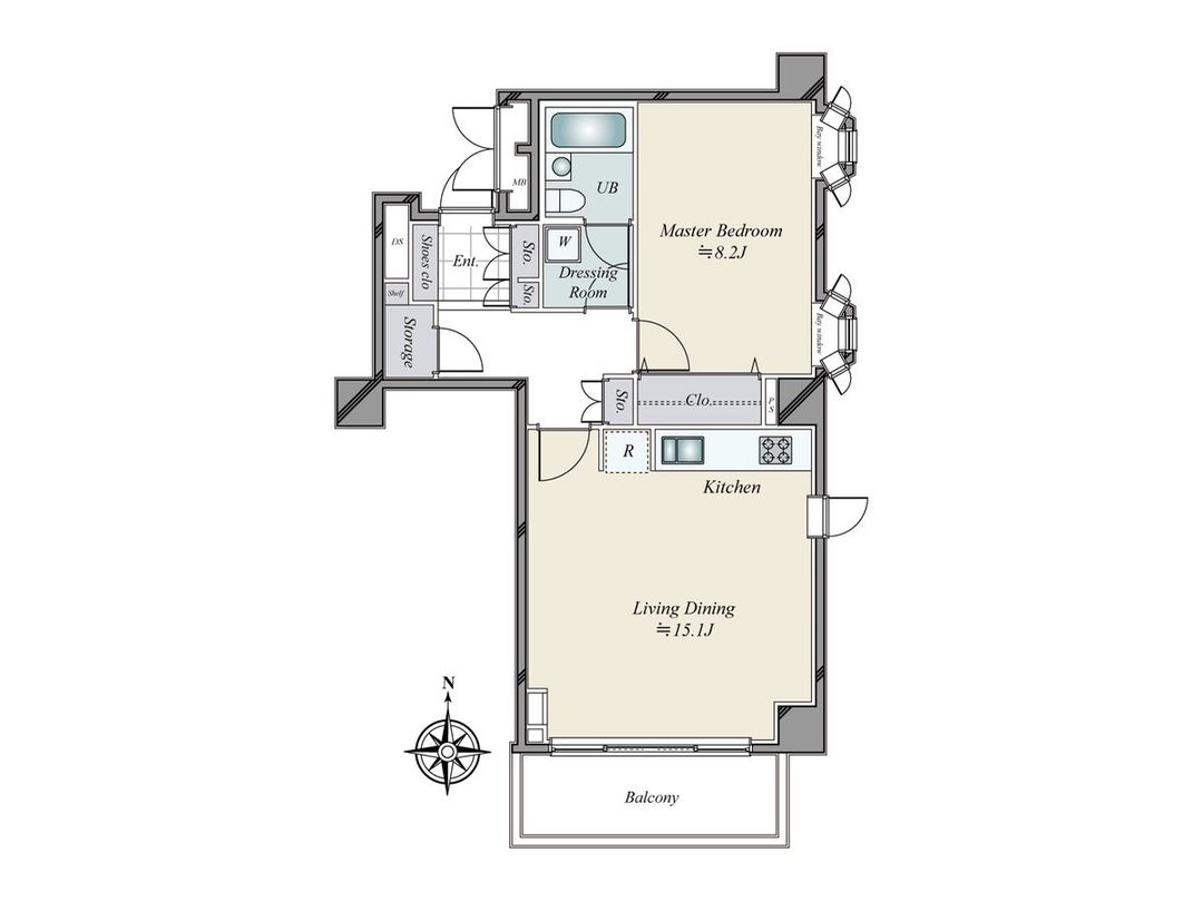1LDK Apartment for Sale in Hiroo, Shibuya, Tokyo - Thumbnail 2