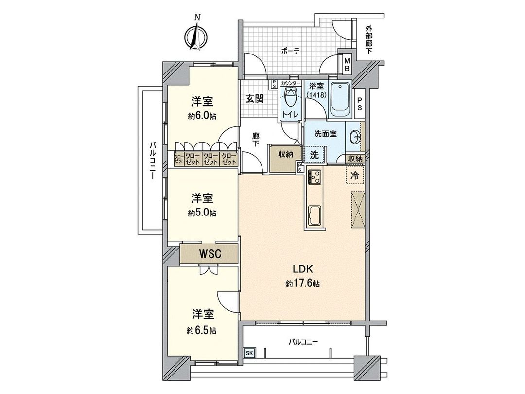 3LDK Apartment for Sale in Fukuoka City, Jonan Ward - Thumbnail 2