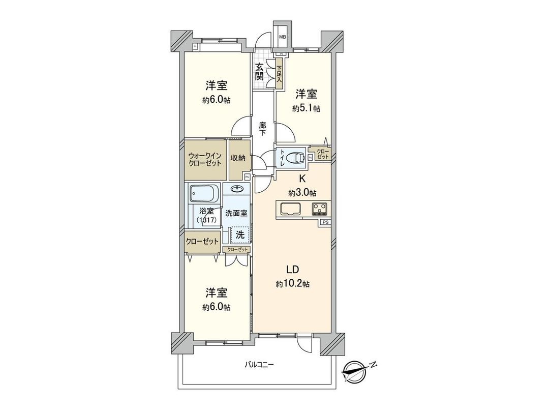 Crest Form Tokyo River Coast 3LDK Apartment in Ota, Tokyo - Thumbnail 3