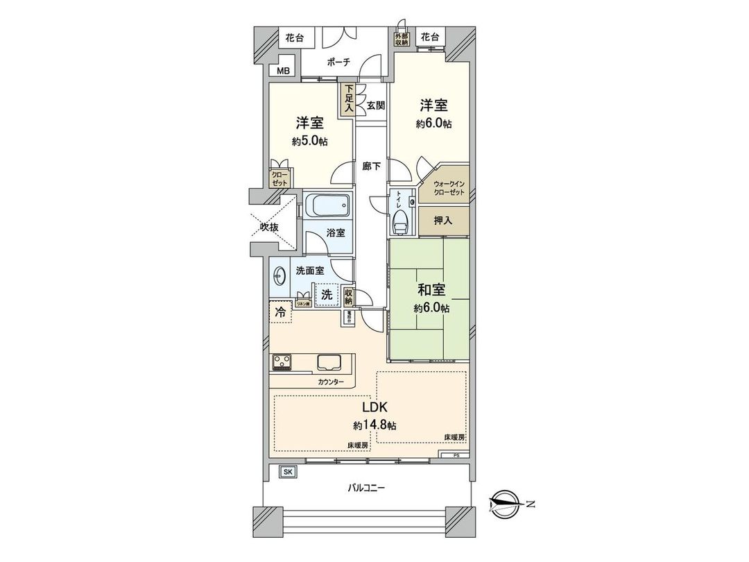 Grande Vista Aobadai 3LDK Apartment for Sale in Yokohama - Thumbnail 3