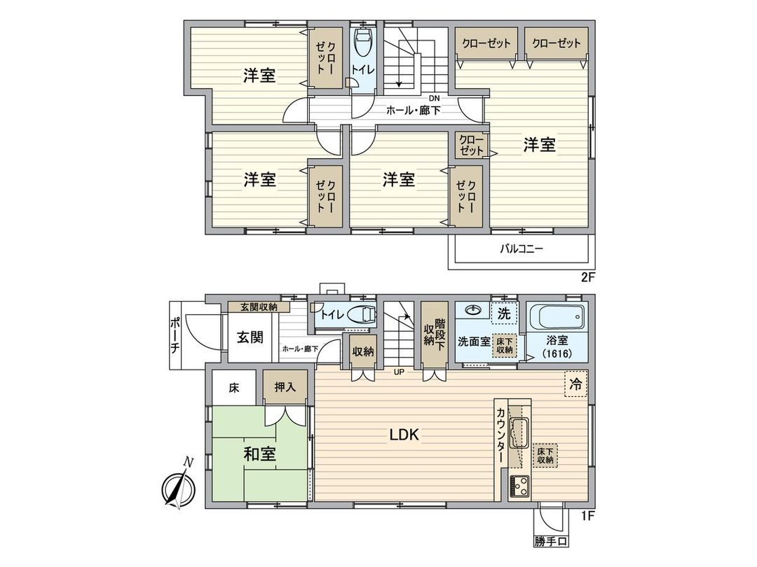 5LDK House for Sale in Naka-ku, Okayama City - 109 sqm - Thumbnail 3
