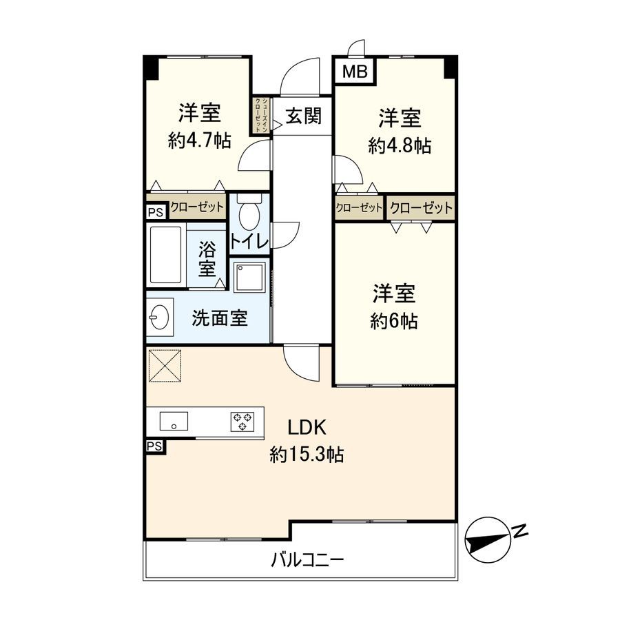 Melody Heim Sekime Takadono 3LDK Apartment for Sale in Osaka - Thumbnail 3