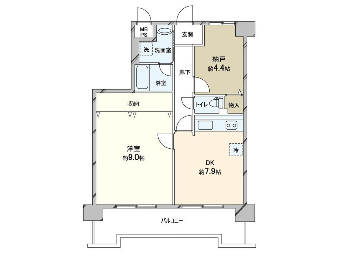 Renovated 1SDK Apartment in Fukushima Ward, Osaka | Sun Glare Noda - Thumbnail 3