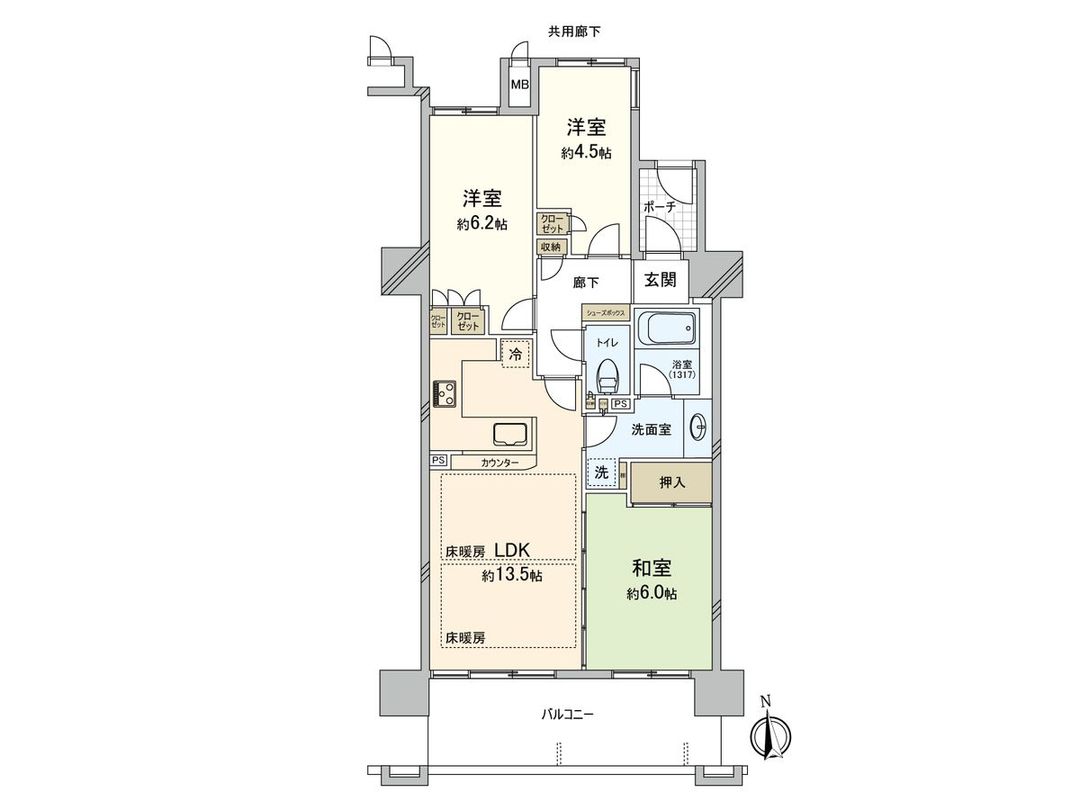 3LDK Apartment for Sale in Joto Ward, Osaka, 66.12 sqm - Thumbnail 3