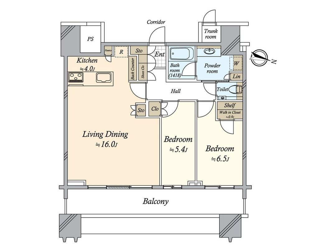 2LDK Apartment in Park Court Bunkyo Koishikawa The Tower, Bunkyo - Thumbnail 3