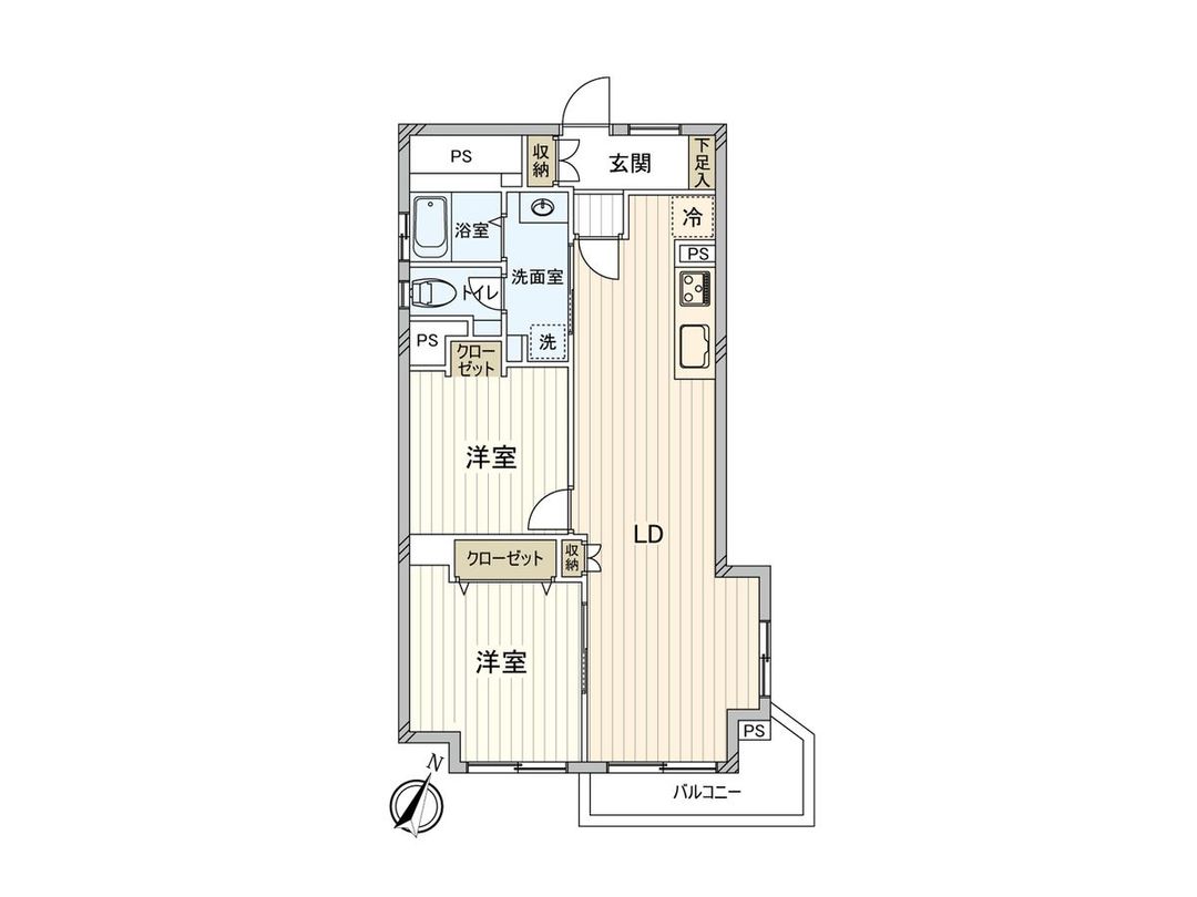 2LDK Apartment for Sale in Kamitabashi, Itabashi-ku, Tokyo - 53.22 sqm - Thumbnail 3