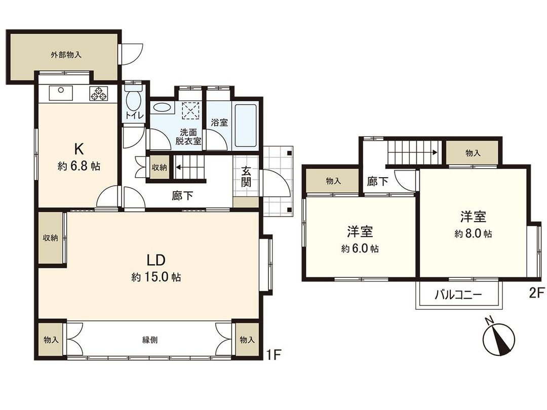 2LDK Resale House in Tagajo City, Miyagi - 101.25 sqm - Thumbnail 3