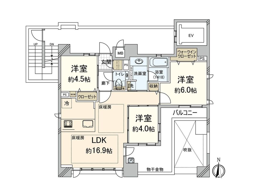 3LDK Penthouse Apartment in Fukuoka Chuo Ward Near Ohori Park - Thumbnail 3