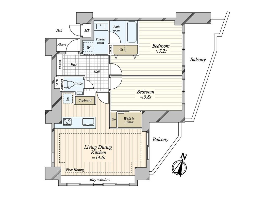 Renovated 2LDK Corner Apartment in Shibuya, Tokyo - Thumbnail 3