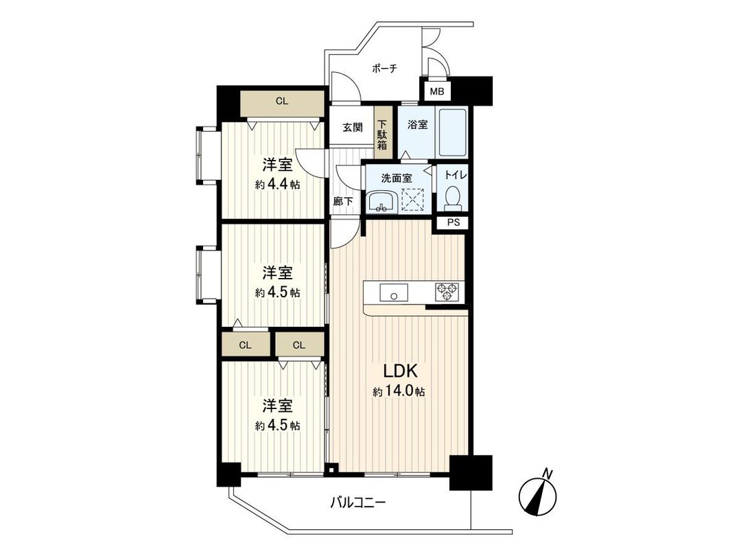 3LDK Apartment for Sale in Benten, Minato Ward, Osaka - Thumbnail 3