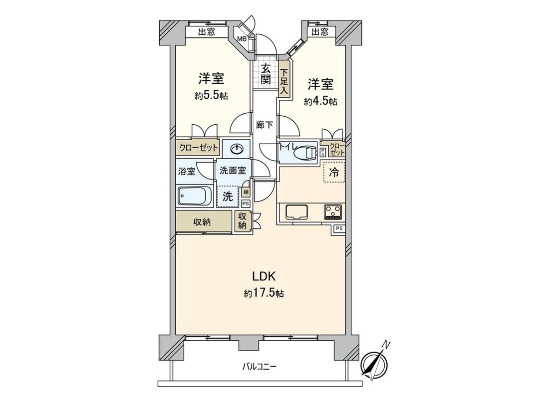 2LDK Renovated Apartment in Hakata Ward, Fukuoka City - Thumbnail 3