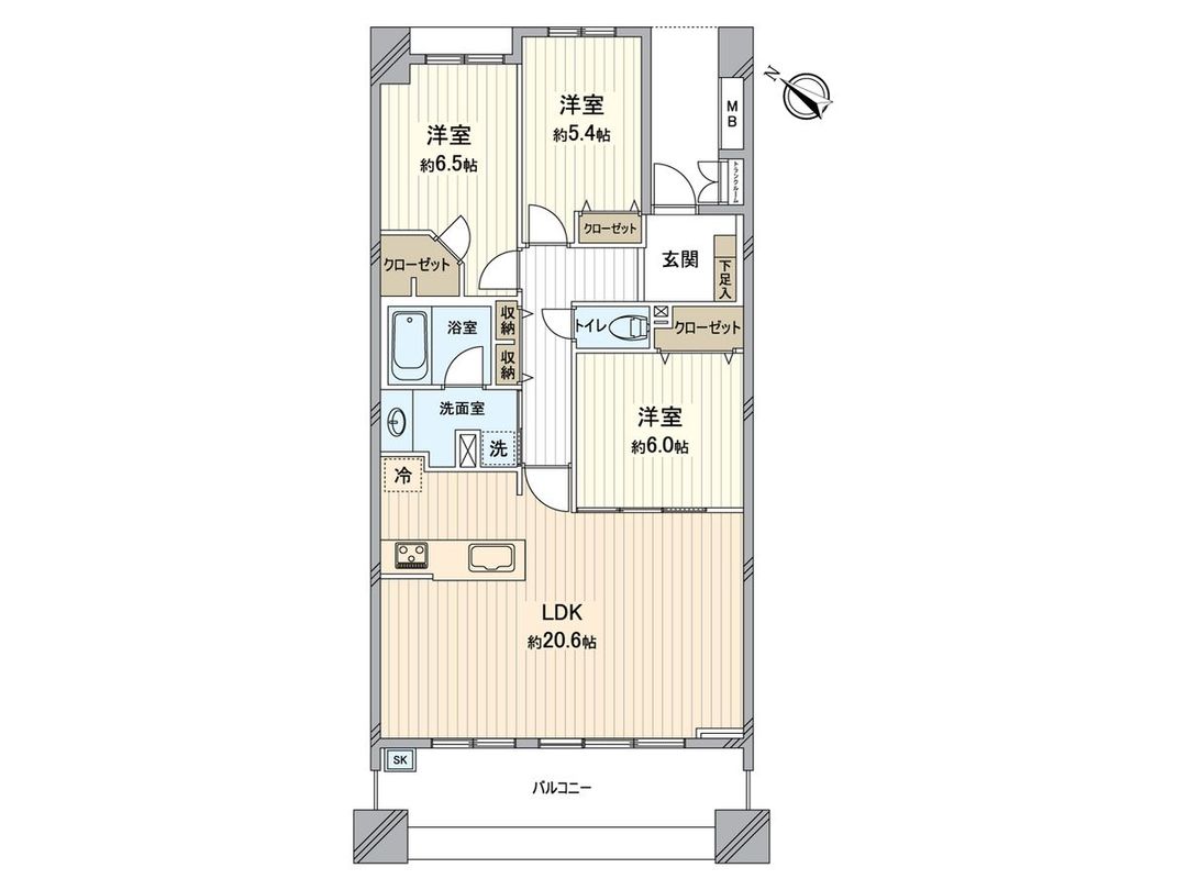 3LDK Apartment for Sale Near Cosmosquare Station, Osaka - Thumbnail 3