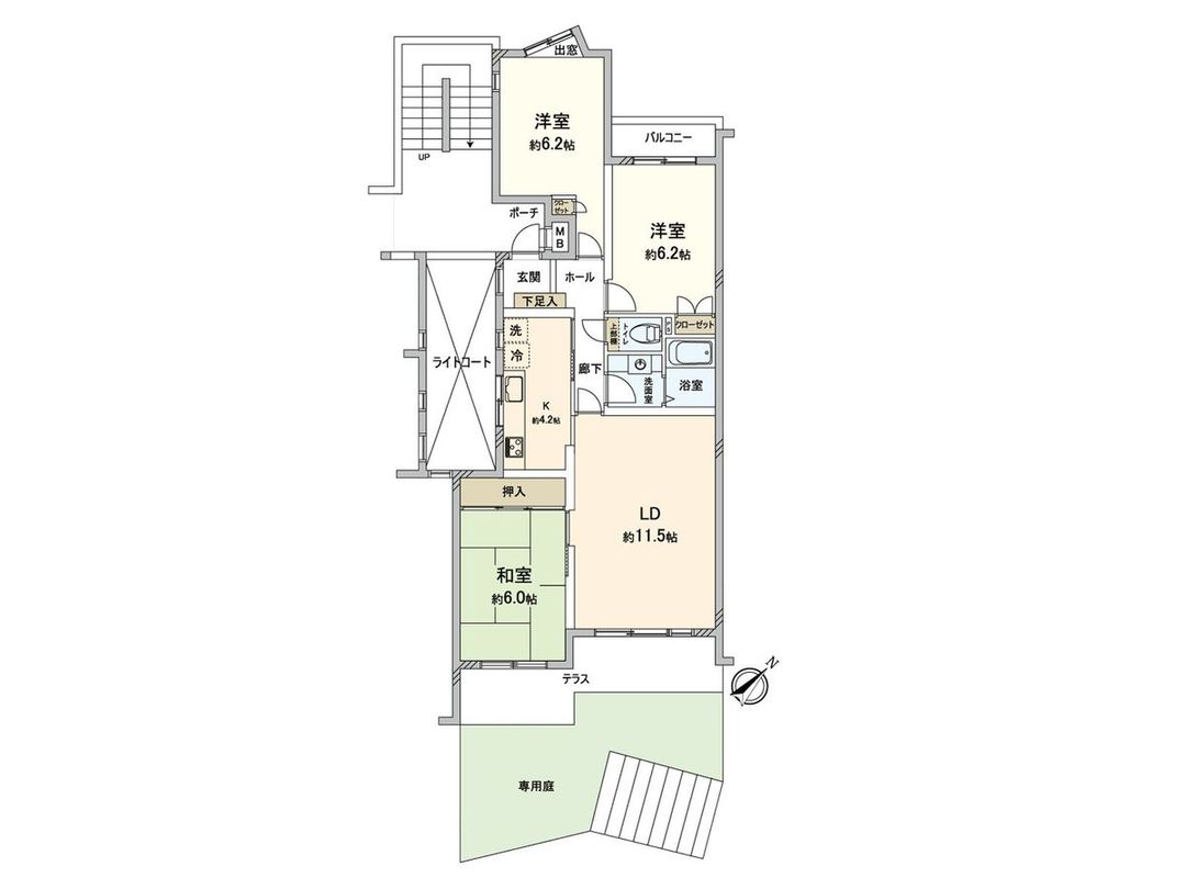 3LDK Apartment with Private Garden near Kikuna Station, Yokohama - Thumbnail 3
