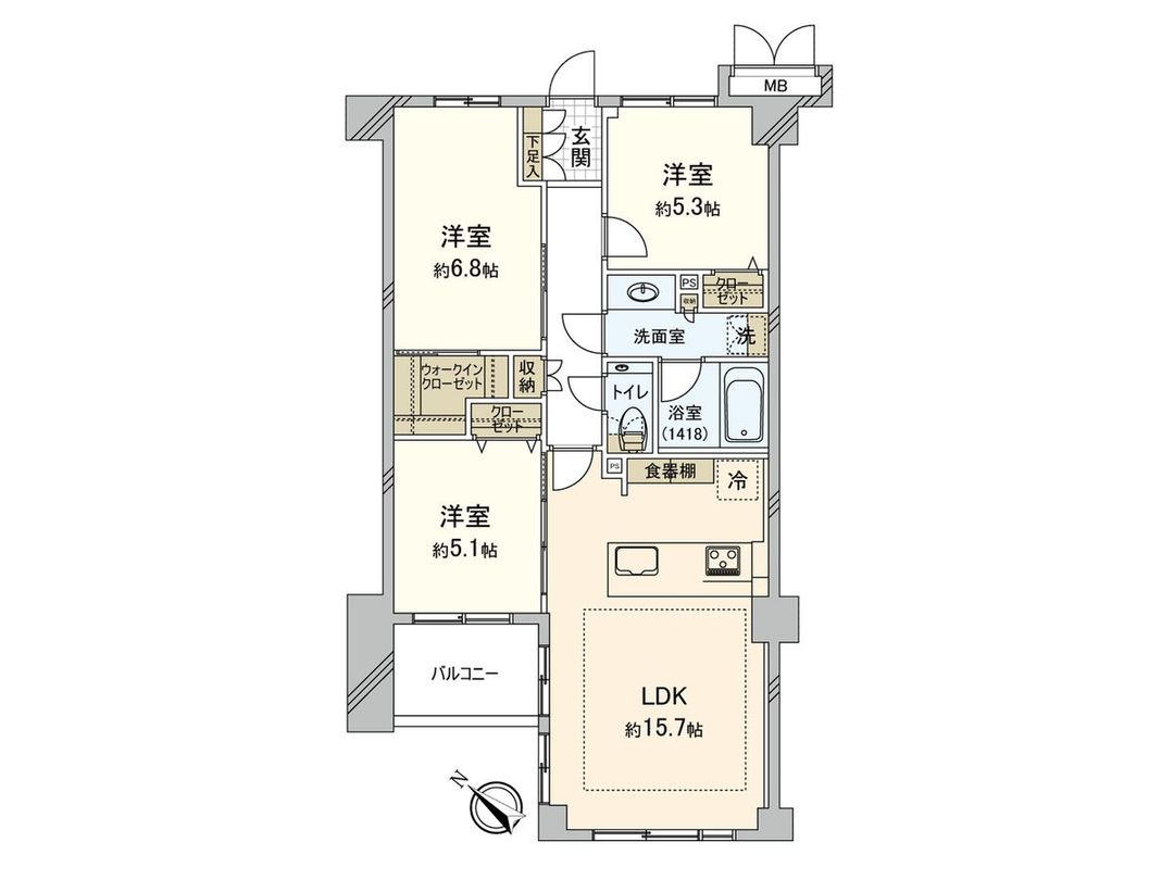 3LDK Apartment for Sale in Sengoku, Bunkyo-ku, Tokyo - Thumbnail 3