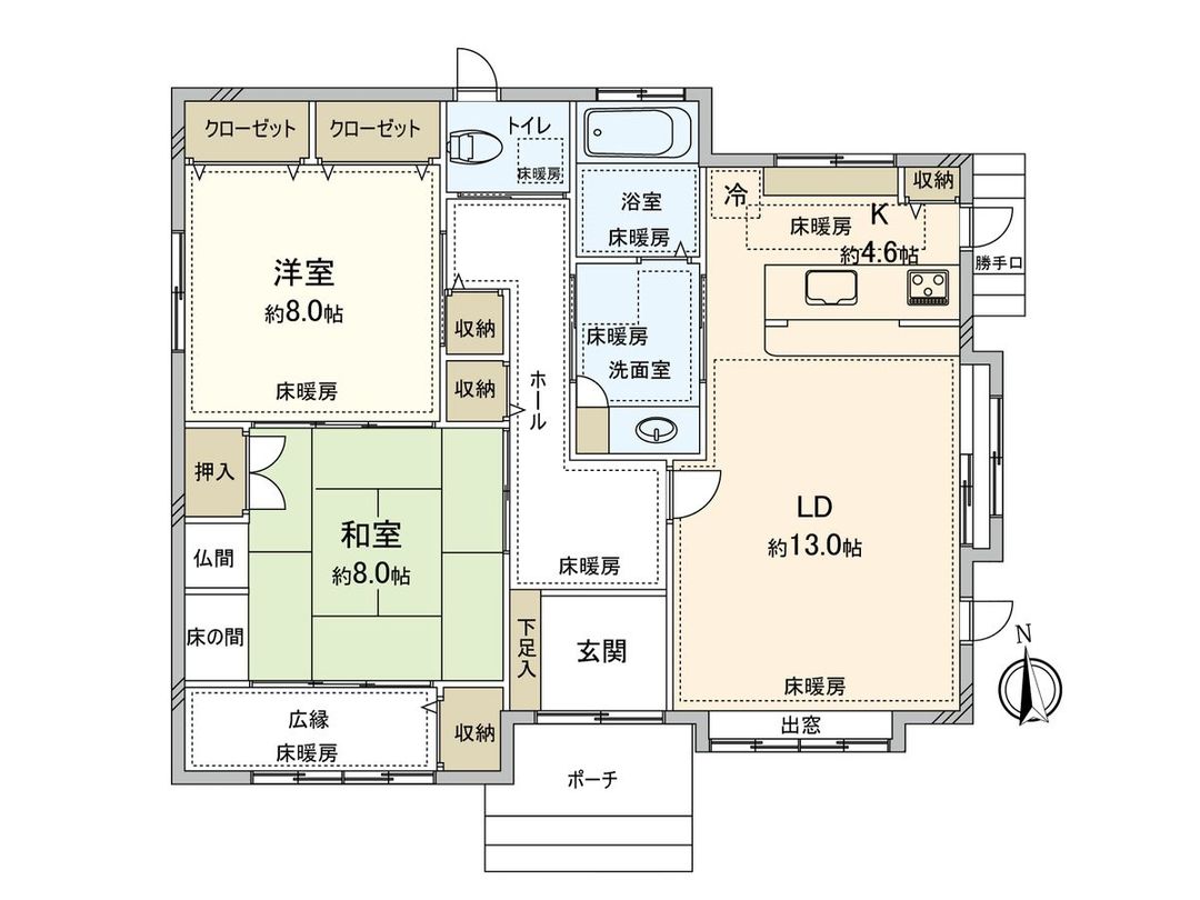 2LDK Detached House in Toyota City, Aichi - 96.32 sqm - Thumbnail 3