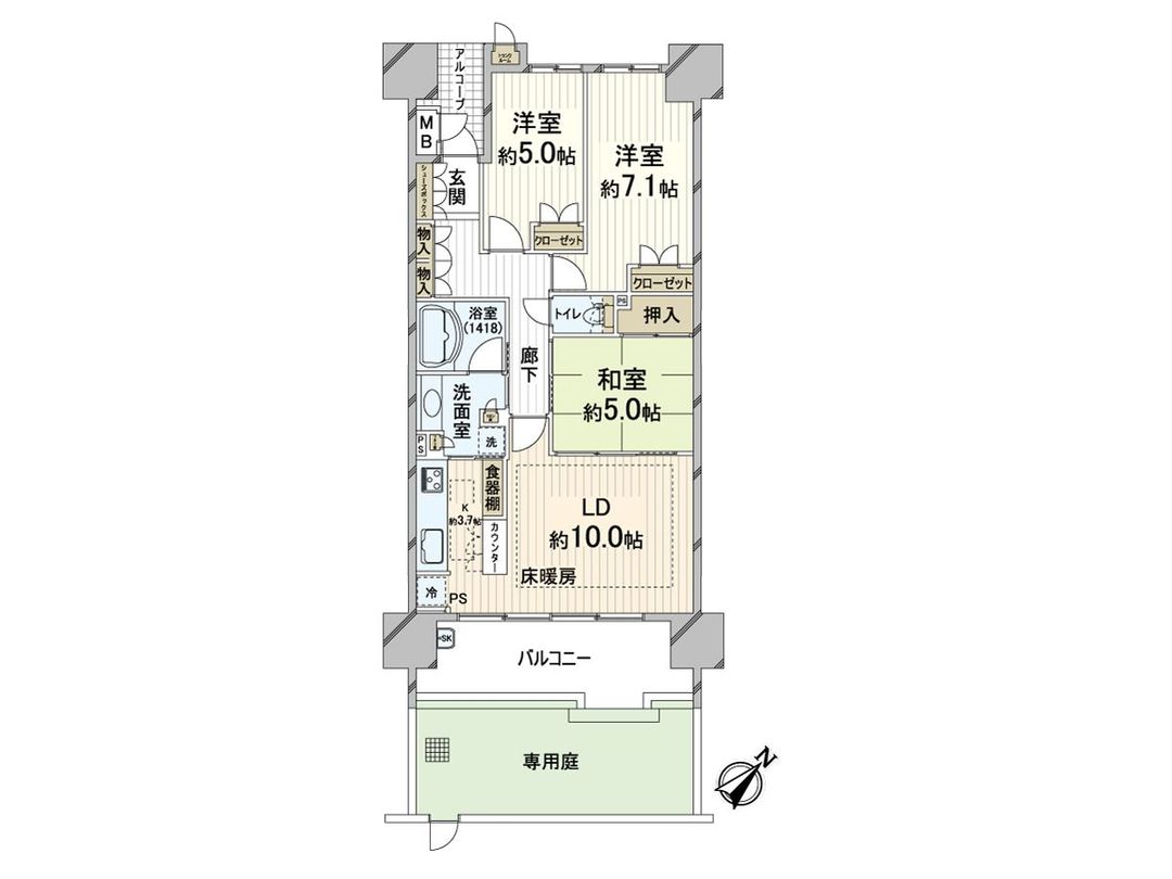 3LDK Apartment with Private Garden near Universal Studios Japan - Thumbnail 3