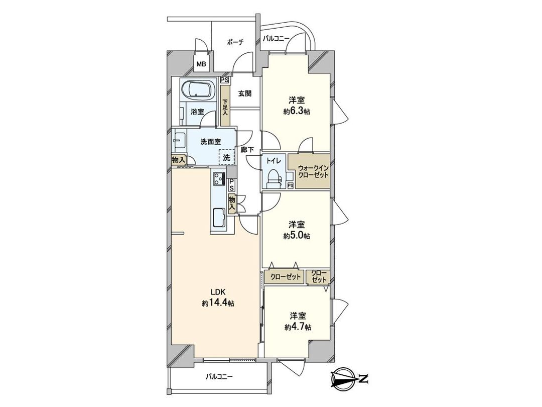 Renovated 3LDK Apartment for Sale in Osaka Chuo Ward - Thumbnail 3