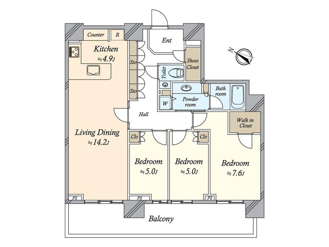 Renovated 3LDK in The Yokohama Towers, Yokohama - Thumbnail 3