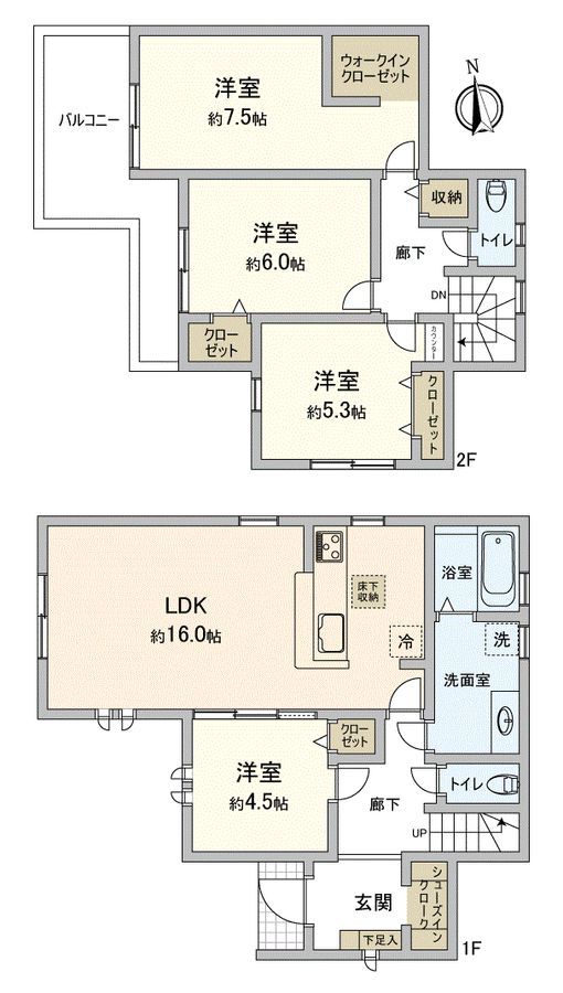 New 4LDK House in Kawagoe, Saitama - Seismic Grade 3, 2026 Completion - Thumbnail 2