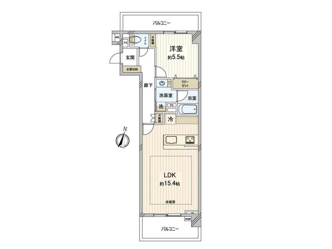 1LDK Condo Near Meidaimae Station in Setagaya, Tokyo - Thumbnail 3