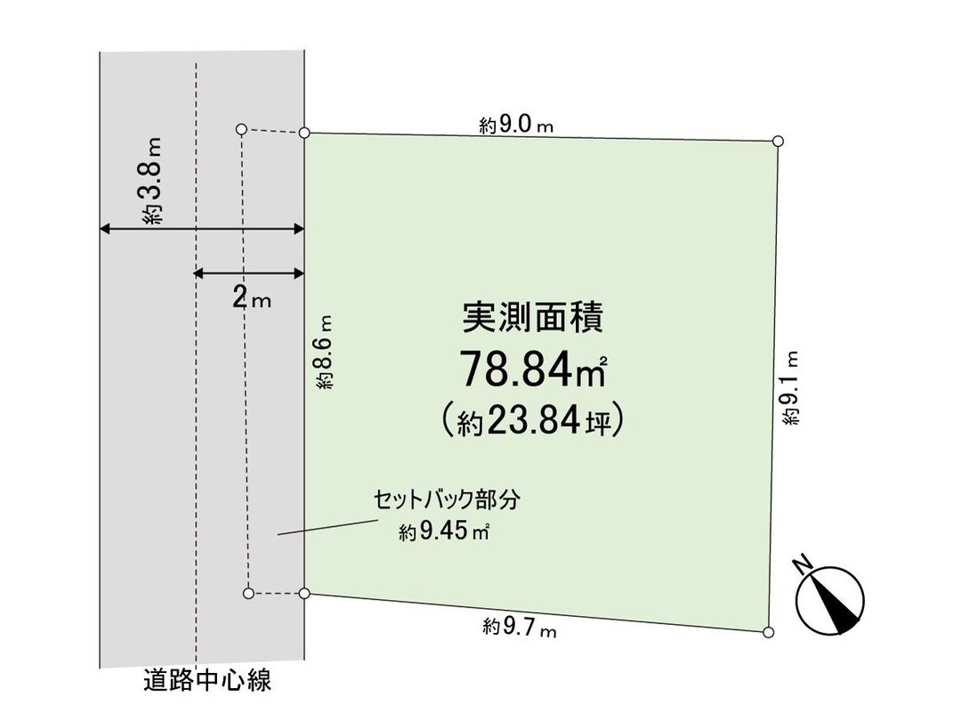 Land for Sale in Hamadayama, Suginami, Tokyo - 78.84 sqm - Thumbnail 2