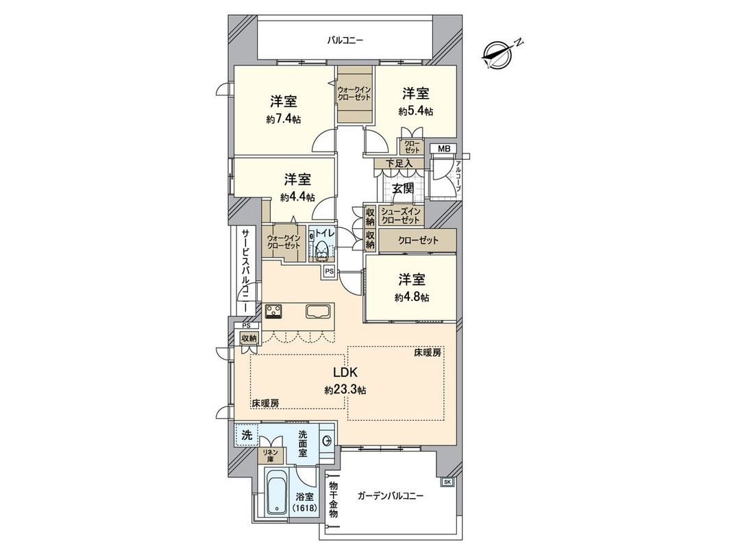4LDK Apartment for Sale in Kashii Teruha, Fukuoka City - Thumbnail 3