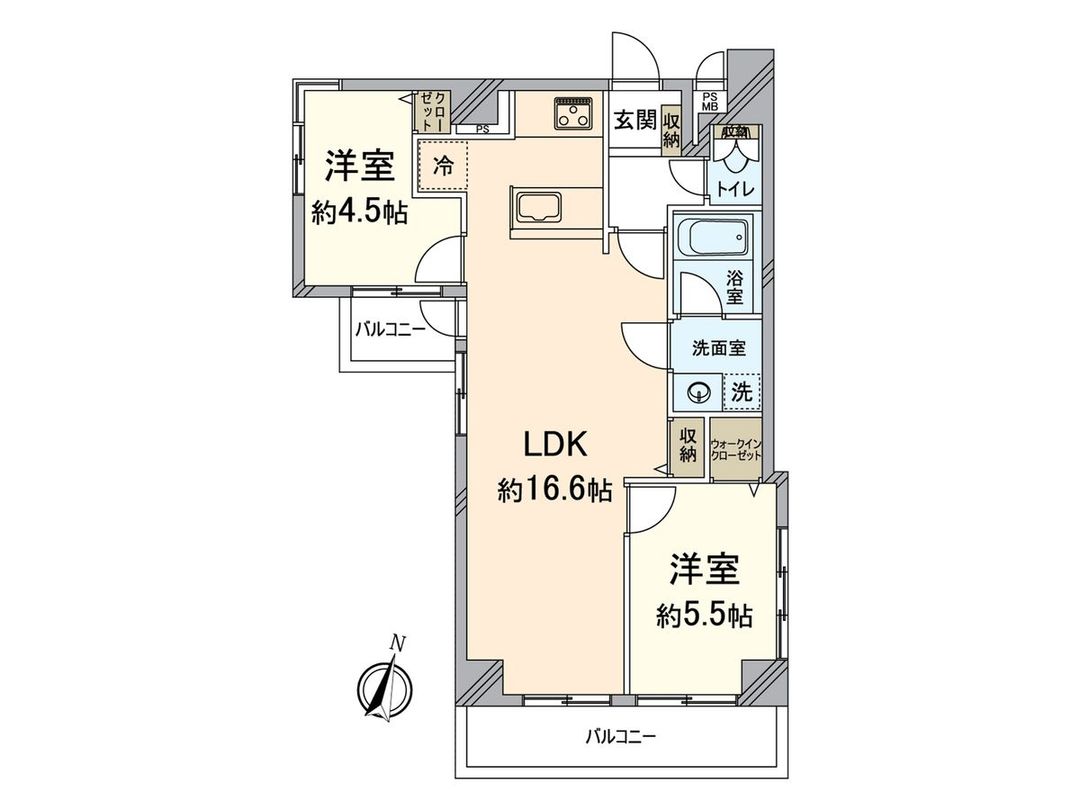 Renovated 2LDK Apartment 59.65m² in Chuo-ku, Fukuoka - Thumbnail 3