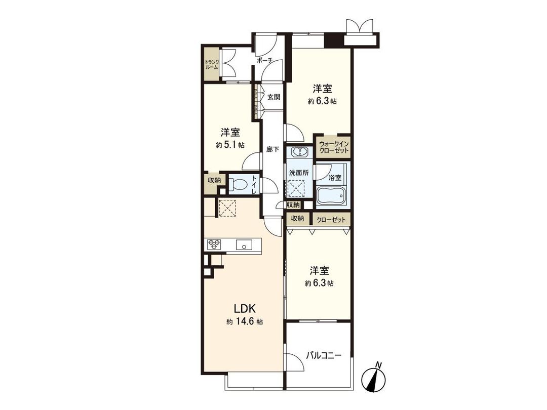 Renovated 3LDK Apartment Near Nagatsuta Station, Yokohama - Thumbnail 3