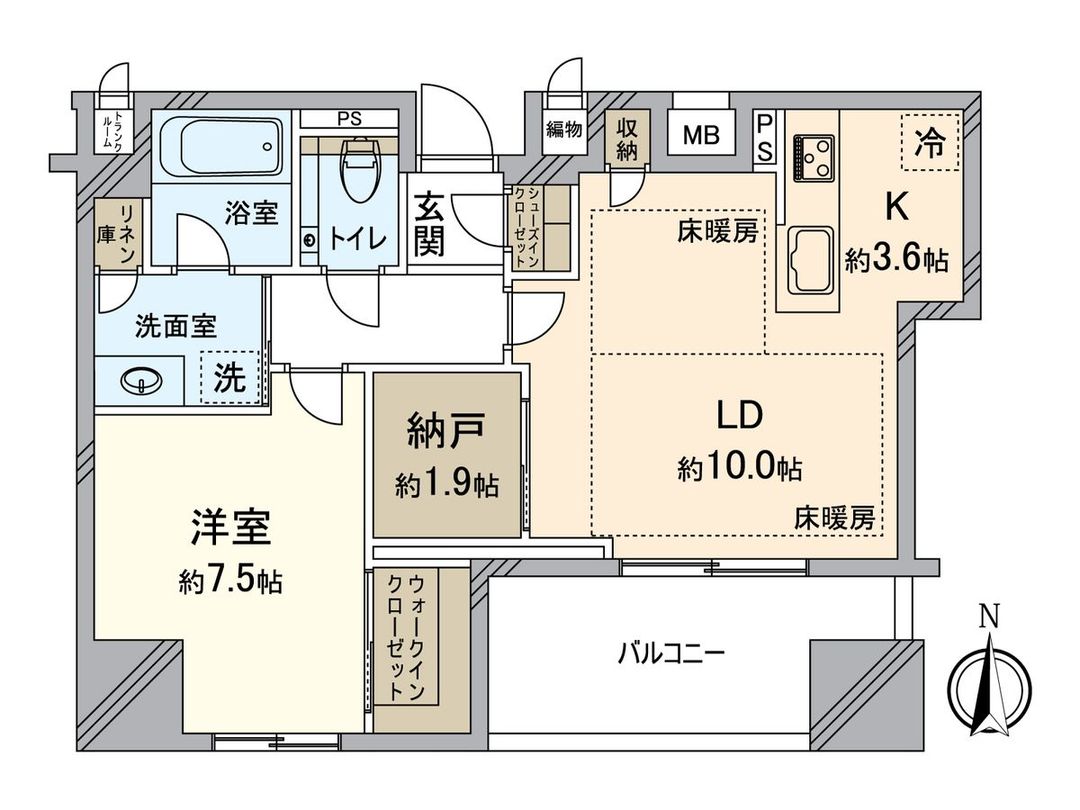 1LDK Apartment in The Parkhouse Osaka Umeda Tower, Kita-ku - Thumbnail 3