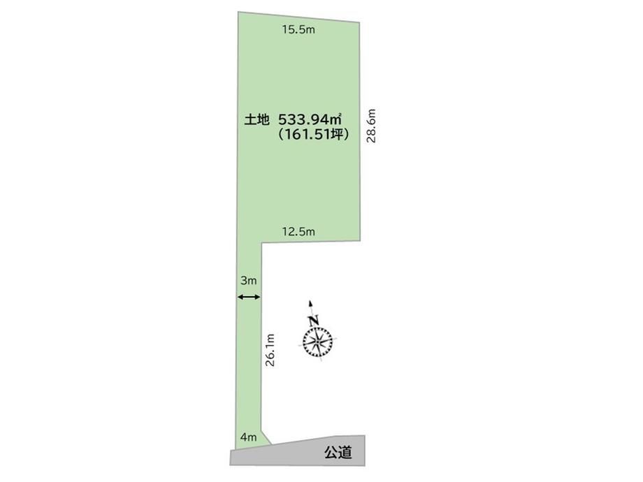 Land for Sale in Fukaya City, Saitama – 533.94 sqm - Thumbnail 2