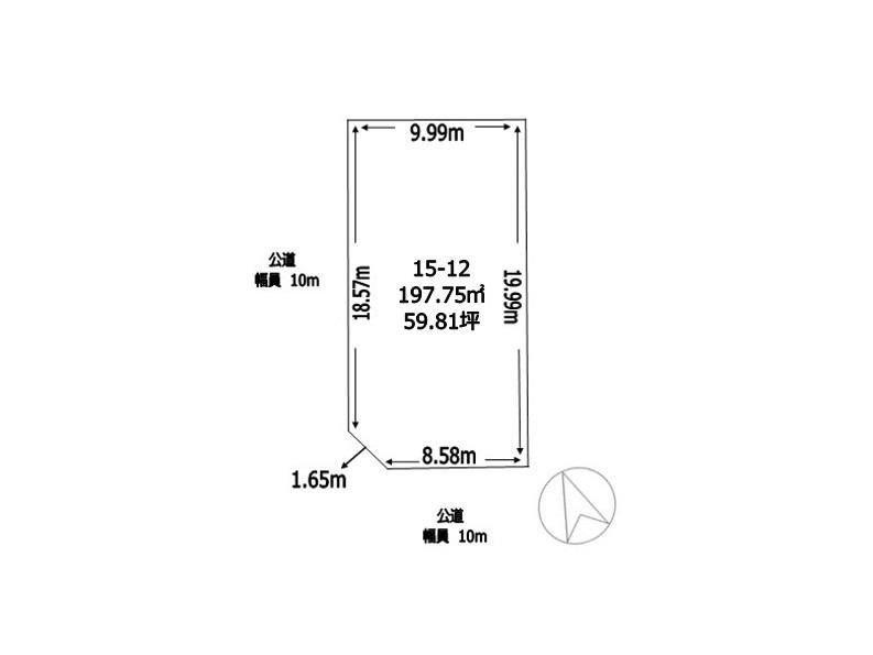 197.75 sqm Building Plot in Teine, Sapporo - 13 million yen - Thumbnail 3