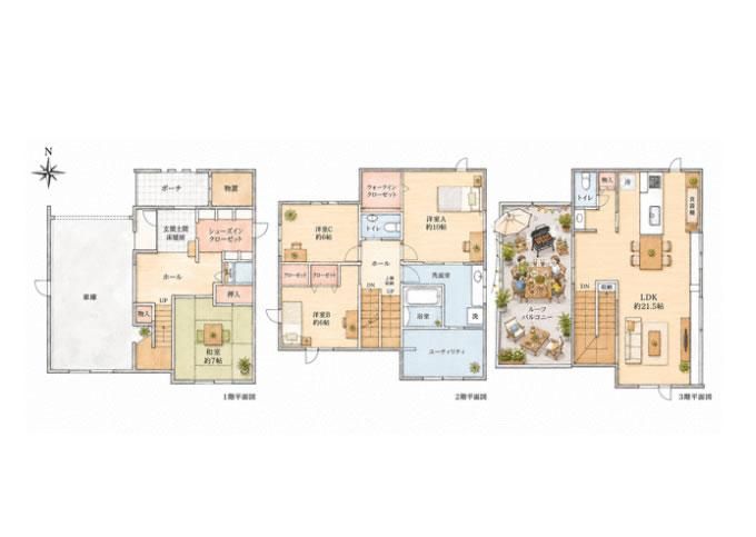 4LDK House for Sale in Sapporo Higashi Ward, 138m2 Land - Thumbnail 2