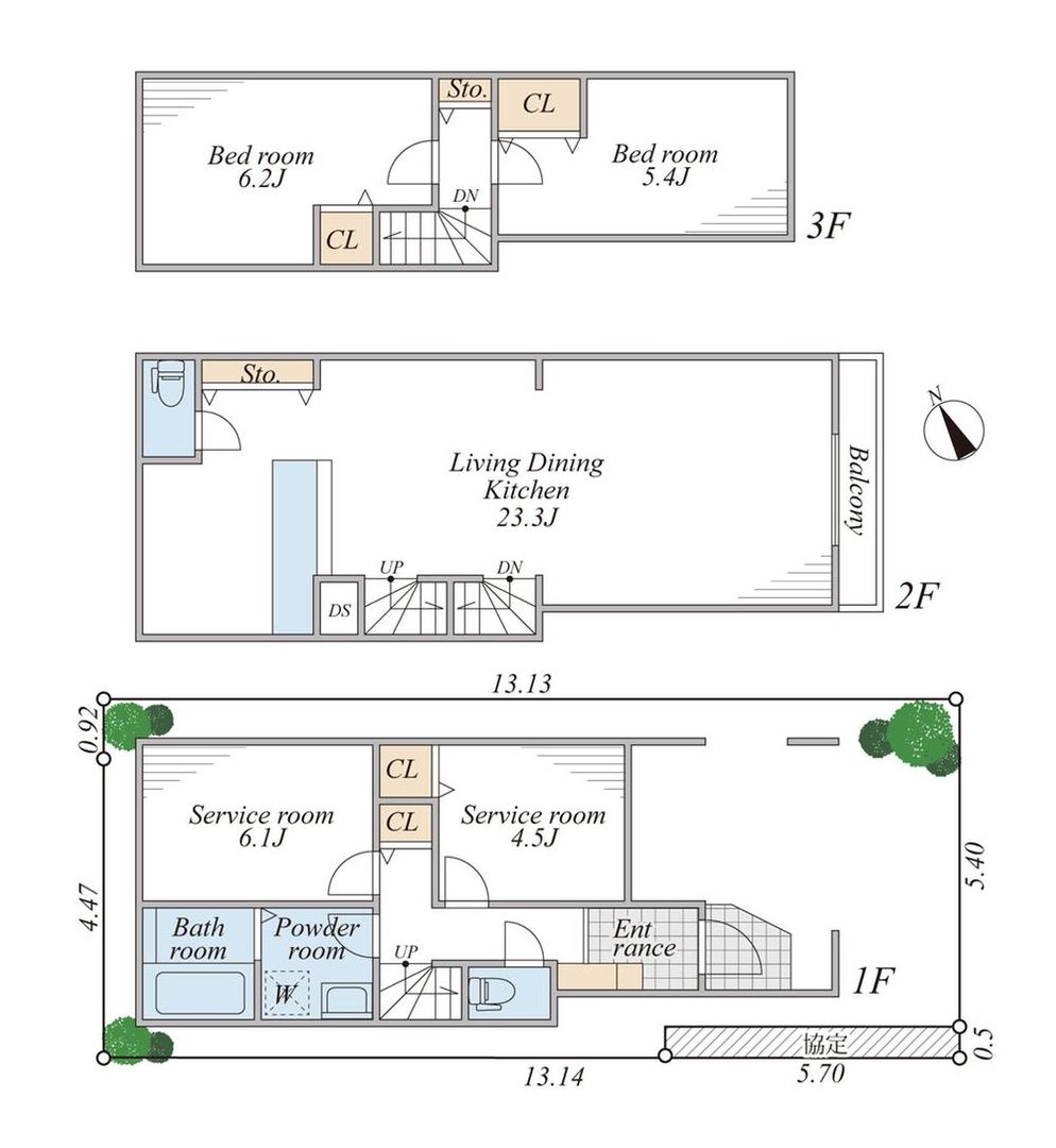 Building Land for Sale in Setagaya, Tokyo (62.9-69.2 Million Yen) - Thumbnail 4