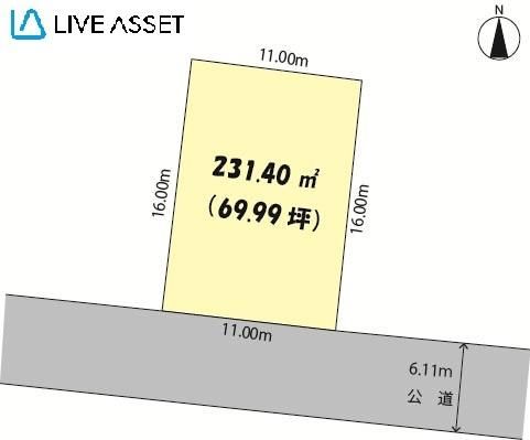 Land for Sale in Sendai's Fukurohara - 69 Tsubo Vacant Plot - Thumbnail 2