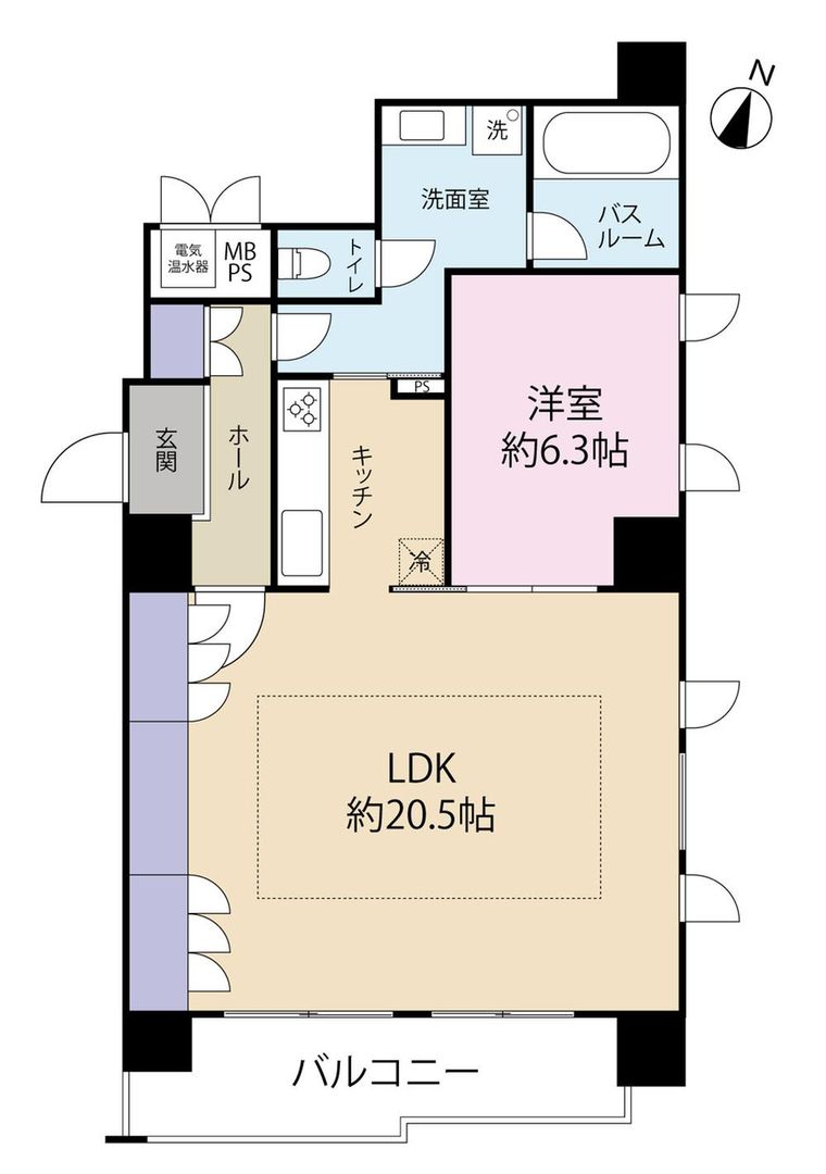 1LDK Apartment for Sale in Kagoshima City, 64.61m2 - Thumbnail 4
