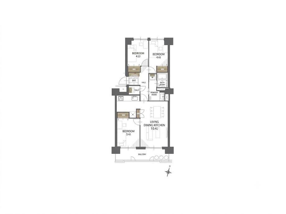 3LDK Renovated Apartment Near Oyachi Station, Sapporo - Thumbnail 2