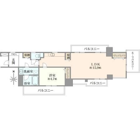 1LDK Penthouse in Azabu-Juban, Minato City, Tokyo - Thumbnail 3