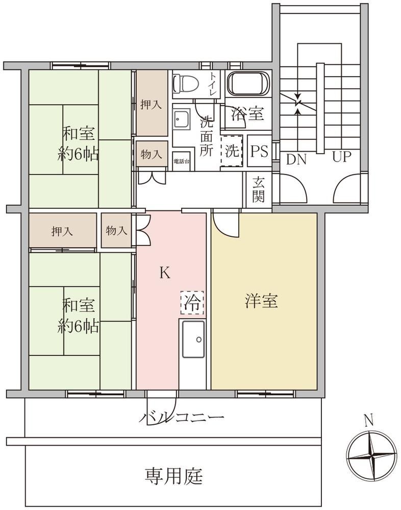 3K Apartment for Sale in Funabashi, Chiba - 58m2 with Garden - Thumbnail 4